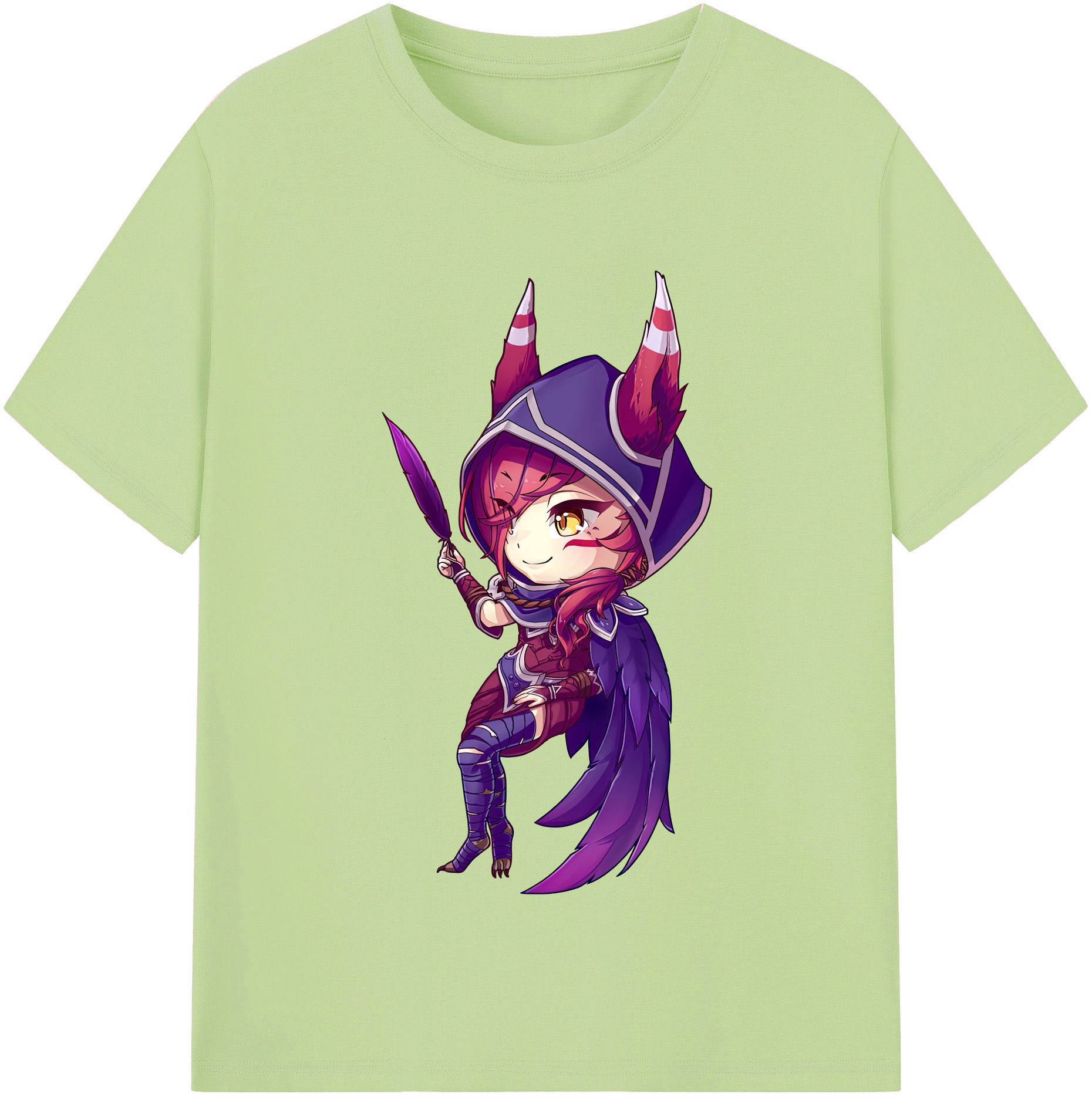 リーグ・オブ・レジェンド League of Legends LOL 綿100％半袖Tシャツ（フロントプリント）